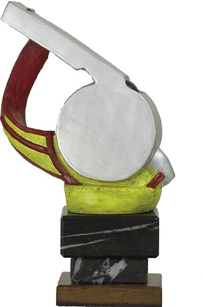 Trofeo Silbato Plata 22 cm 