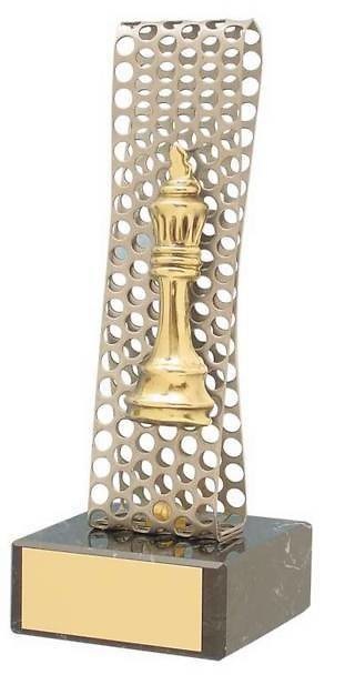 Trofeo ajedrez detalle de rejilla 
