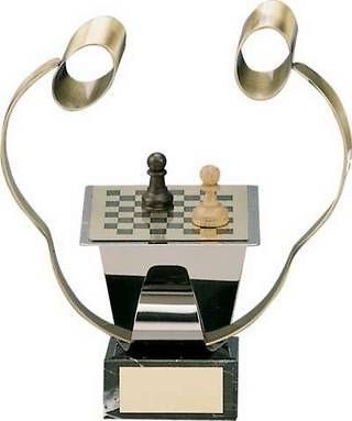 Trofeo ajedrez jugadores 