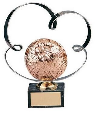 Trofeo alegórico naranja 
