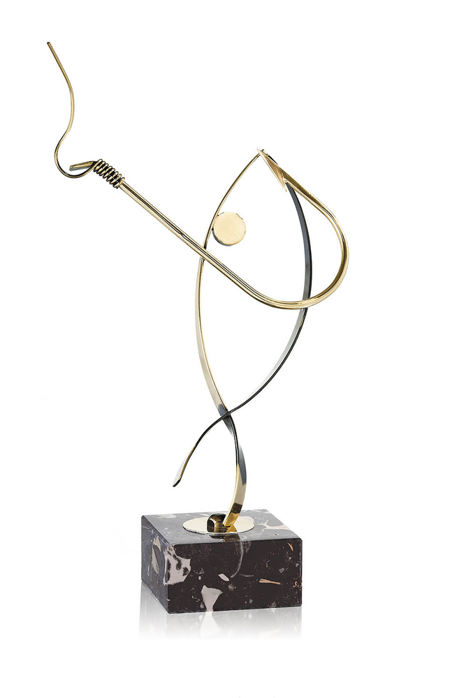 Trofeo anzuelo de pesca 