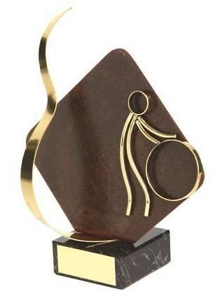 Trofeo aro detalle rombo 