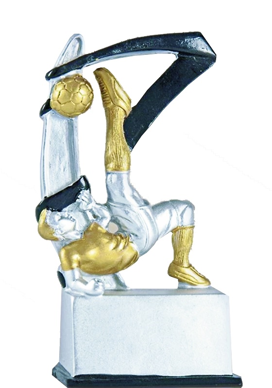Trofeo artewow en resina para futbol 