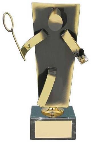 Trofeo bádminton latón 