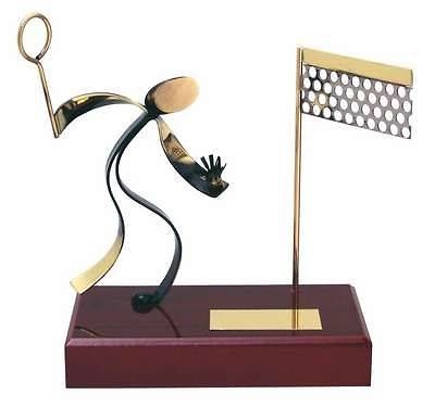 Trofeo bádminton peana madera 