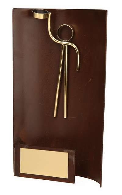 Trofeo baloncesto rectangular aplique jugador 