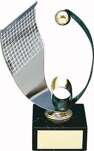 Trofeo balonmano acero y latón 