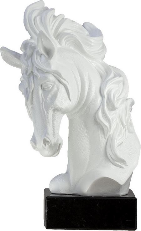 Trofeo blanco de caballo 