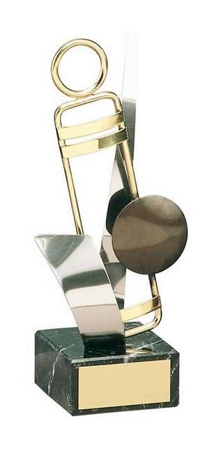 Trofeo bolos bola negra y bolo dorado 