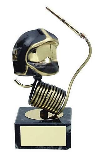 Trofeo bombero manguera y casco 