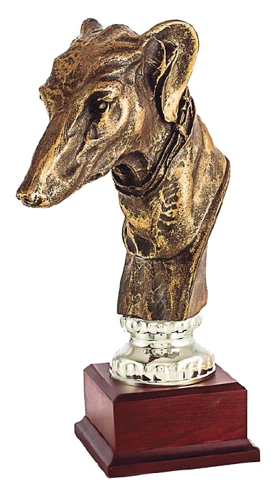 Trofeo cabeza perro 