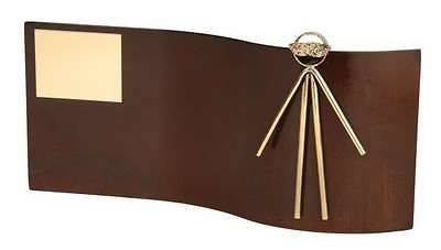 Trofeo carnaval rectangular ondulado 