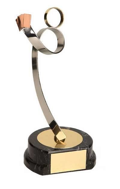 Trofeo cartas jugador latón 