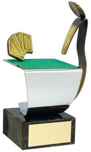 Trofeo cartas jugador y tapete 