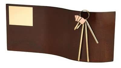 Trofeo cartas rectangular ondulado sin peana 