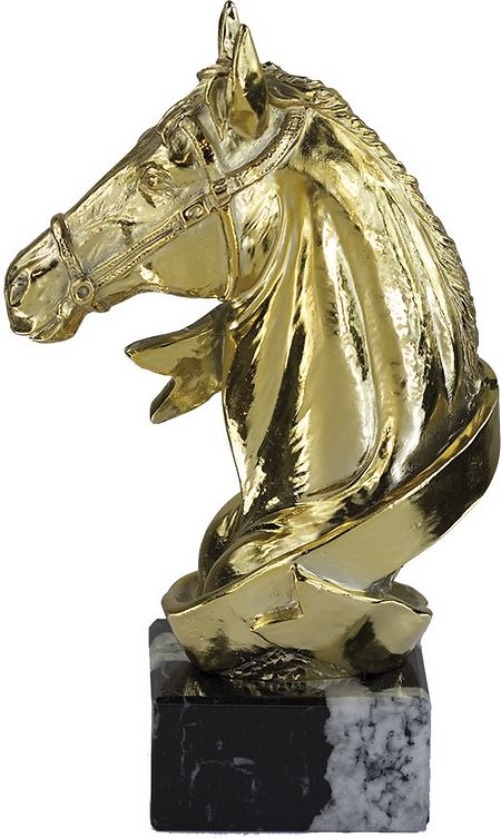 Trofeo cinta de caballo Oro 23 cm 