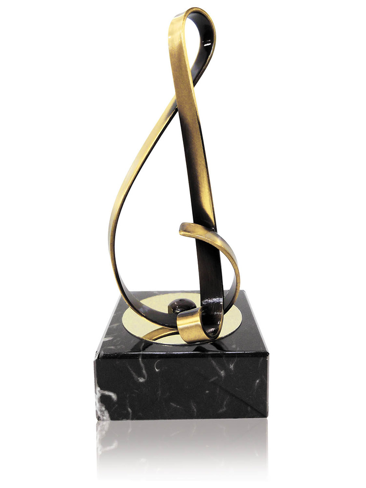 Trofeo clave de sol latón 
