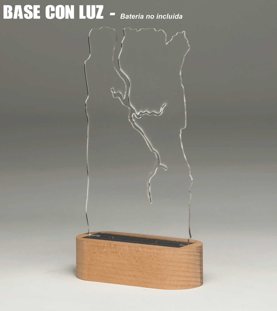 Trofeo de Metacrilato con Luz Monserga 