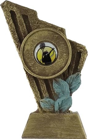 Trofeo de resina modelo uve 