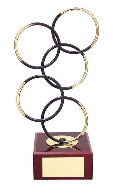Trofeo diseño aros 