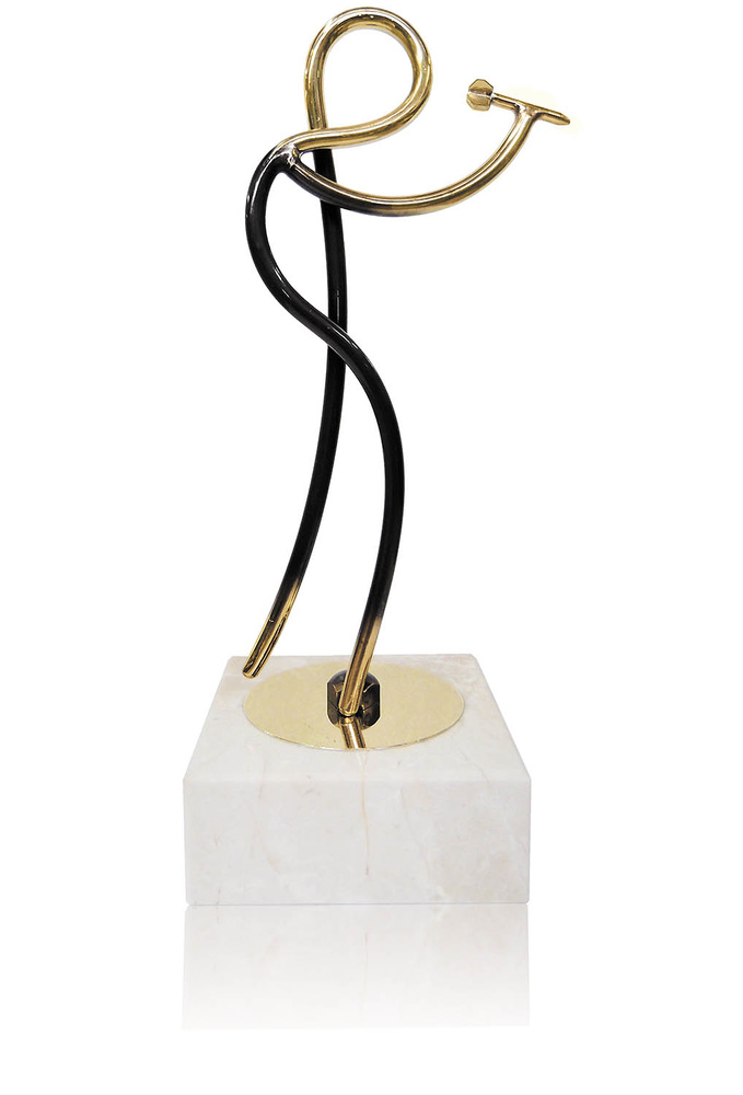 Trofeo latón de dados 