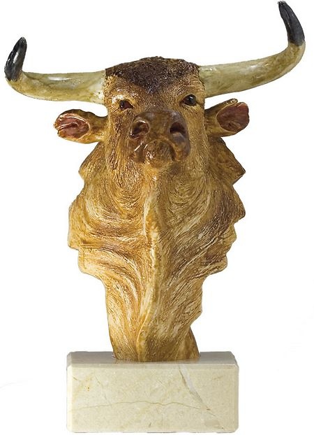 Trofeo varios acabados toro Toro Marrón 25 cm 19 cm 16 cm 