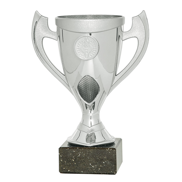 Copa plateada o dorada con campana en mate brillo Thom Plata 18 cm 13 cm Plata 16 cm Plata 
