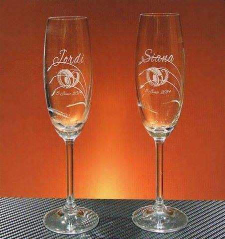 Juego Copas Enenga Cristal Champan 