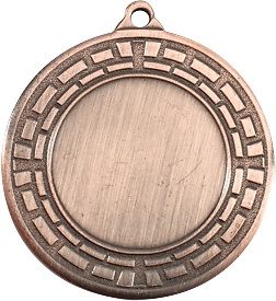 Medalla Deportiva de 50 mm Ø borde e hojas y disco deportivo 