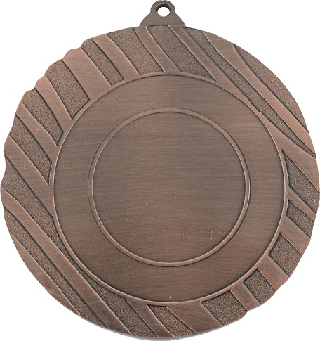 Medalla corpin de 70 mm en acabado oro plata y bronce 