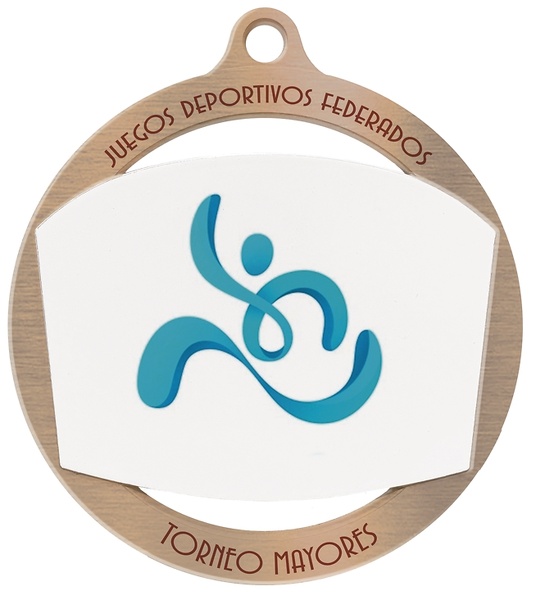 Medalla metal para personalizacion a todo color 