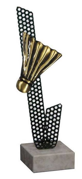 Trofeo Artesanal Laton Badminton 