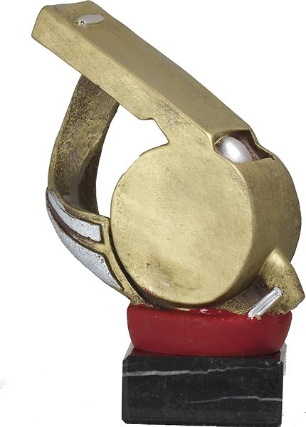 Trofeo Silbato Dorado 18 cm 