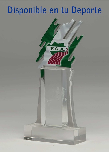 Trofeo de cristal. Modelo arteaga 
