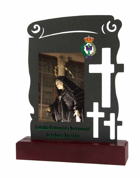 Trofeo de metal semana santa para personalizar 