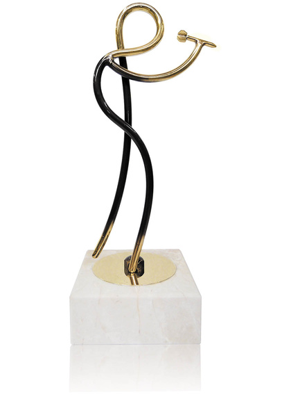 Trofeo latón de dados 