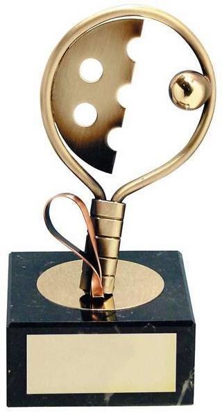 Trofeo padel dorada raqueta 