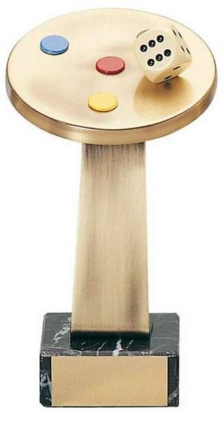 Trofeo parchís acero 