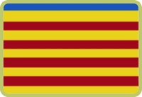 Cinta para medalla  bicolor Blanco y Rojo.