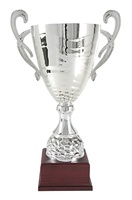 Copa Plateada Campana y Cuerpo Con Formas