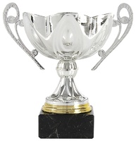 Copa de Cristal tallado y Asas