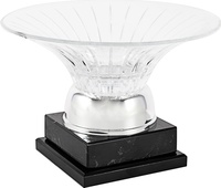 Copa de cristal con campana cuadritos