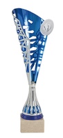 Copa economica plateada y azul. Modelo tejúpam.