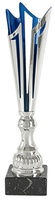 Copa plateada y azul modernista isant