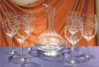 Juego Vino Elgeyo Copas Decantador