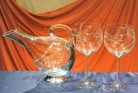 Juego Vino Ewe Decantador Copas