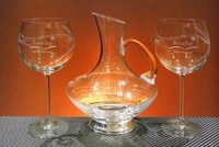 Juego Vino Fali Dos Copas Decantador
