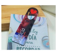 Marcapaginas con foto y texto