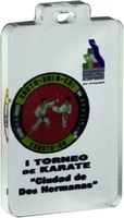 Medalla Deportiva de metacrilato rectangular personalizable