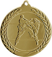 Medalla Monforte metálica de 50mm Ø karate
